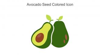Avocado Seed Colored Icon In Powerpoint Pptx Png And Editable Eps Format