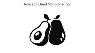 Avocado Seed Monotone Icon In Powerpoint Pptx Png And Editable Eps Format