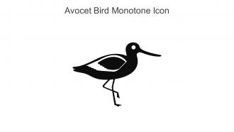 Avocet Bird Monotone Icon In Powerpoint Pptx Png And Editable Eps Format