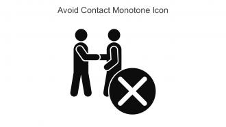 Avoid Contact Monotone Icon In Powerpoint Pptx Png And Editable Eps Format