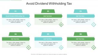 Avoid Dividend Withholding Tax In Powerpoint And Google Slides Cpb