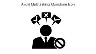 Avoid Multitasking Monotone Icon In Powerpoint Pptx Png And Editable Eps Format