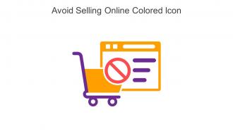 Avoid Selling Online Colored Icon In Powerpoint Pptx Png And Editable Eps Format
