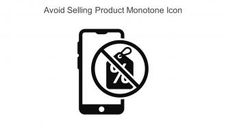 Avoid Selling Product Monotone Icon In Powerpoint Pptx Png And Editable Eps Format