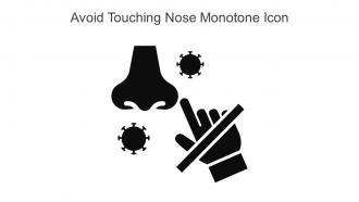 Avoid Touching Nose Monotone Icon In Powerpoint Pptx Png And Editable Eps Format