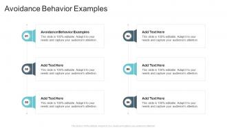 Avoidance Behavior Examples In Powerpoint And Google Slides Cpb