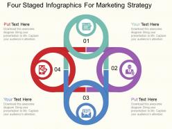 aw Four Staged Infographics For Marketing Strategy Flat Powerpoint Design