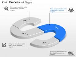 Aw four staged spiral process chart diagram powerpoint template
