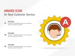 Award icon for best customer service