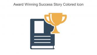 Award Winning Success Story Colored Icon In Powerpoint Pptx Png And Editable Eps Format