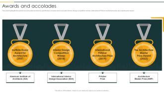 Awards And Accolades Architecture Company Profile Ppt Download