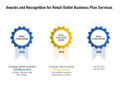 Awards and recognition for retail outlet business plan services ppt powerpoint grid