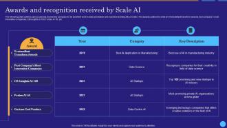 Awards And Recognition Received By Scale Ai Scale Ai Data Labeling And Annotation Platform AI SS