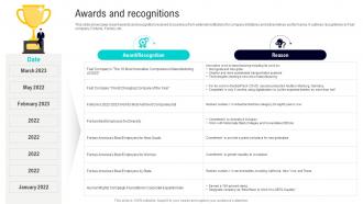 Awards And Recognitions Siemens Company Profile CP SS