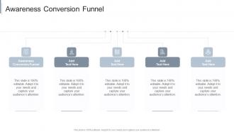 Awareness Conversion Funnel In Powerpoint And Google Slides Cpb