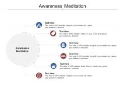 Awareness meditation ppt powerpoint presentation summary model cpb