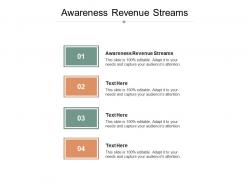 Awareness revenue streams ppt powerpoint presentation pictures example cpb