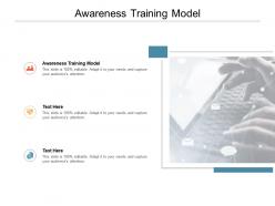 Awareness training model ppt powerpoint presentation pictures show cpb