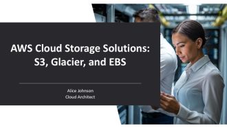 AWS Cloud Storage Solutions S3 Glacier And EBS PPT Summary AT