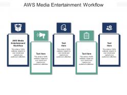 Aws media entertainment workflow ppt powerpoint presentation infographic template cpb