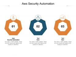 Aws security automation ppt powerpoint presentation summary tips cpb