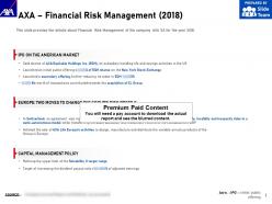 AXA Financial Risk Management 2018