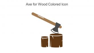 Axe For Wood Colored Icon In Powerpoint Pptx Png And Editable Eps Format
