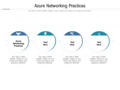 Azure networking practices ppt powerpoint presentation layouts visual aids cpb