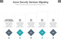 Azure security services migrating ppt powerpoint presentation summary layout cpb