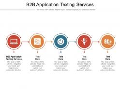 B2b application texting services ppt powerpoint presentation slides graphics tutorials cpb