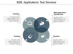 B2b applications text services ppt powerpoint presentation slides example file cpb