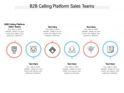 B2b calling platform sales teams ppt powerpoint presentation outline graphics cpb