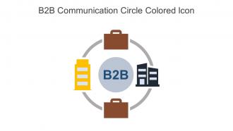 B2B Communication Circle Colored Icon In Powerpoint Pptx Png And Editable Eps Format