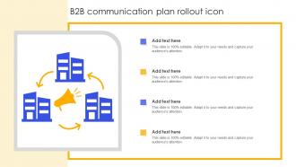 B2B Communication Plan Rollout Icon