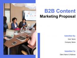 B2b content marketing proposal powerpoint presentation slides