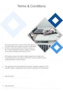 B2B Content Marketing Proposal Terms And Conditions One Pager Sample Example Document