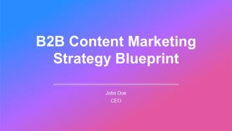 B2B Content Marketing Strategy Blueprint PPT Structure AT