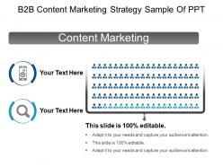 B2b Content Marketing Strategy Sample Of Ppt