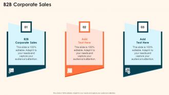 B2B Corporate Sales In Powerpoint And Google Slides Cpb