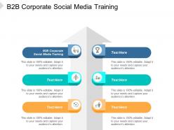 B2b corporate social media training ppt powerpoint presentation file tips cpb