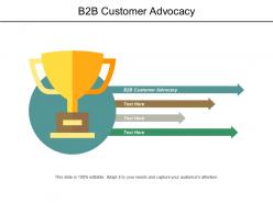 B2b customer advocacy ppt powerpoint presentation outline templates cpb
