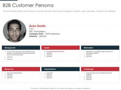 B2b customer persona identification target business customers with segmentation process