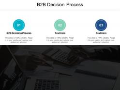B2b decision process ppt powerpoint presentation file visual aids cpb
