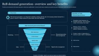 B2B Demand Generation Overview And Key Benefits Effective B2B Lead