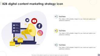 B2B Digital Content Marketing Strategy Icon