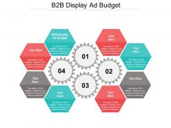 B2b display ad budget ppt powerpoint presentation file outline cpb