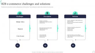 B2B E Commerce Challenges And Solutions