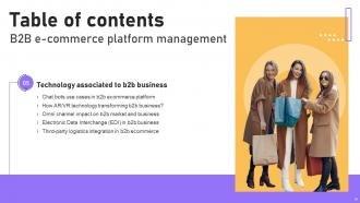 B2B E Commerce Platform Management Powerpoint Presentation Slides Pre designed Image