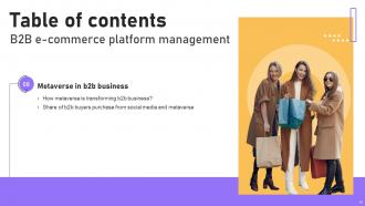 B2B E Commerce Platform Management Powerpoint Presentation Slides Researched Images