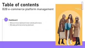 B2B E Commerce Platform Management Powerpoint Presentation Slides Graphical Images